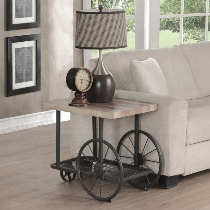 Francie Industrial Style Coffee & End Table Set