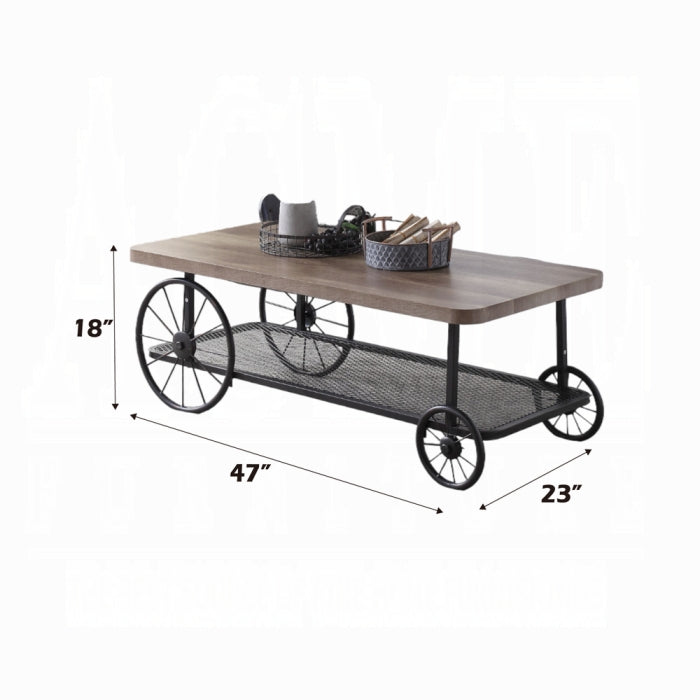 Francie Industrial Style Coffee & End Table Set