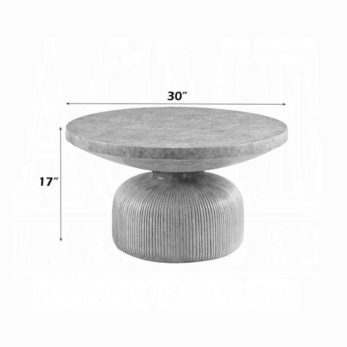 Nature-Inspired Laddie Cement Coffee & End Table