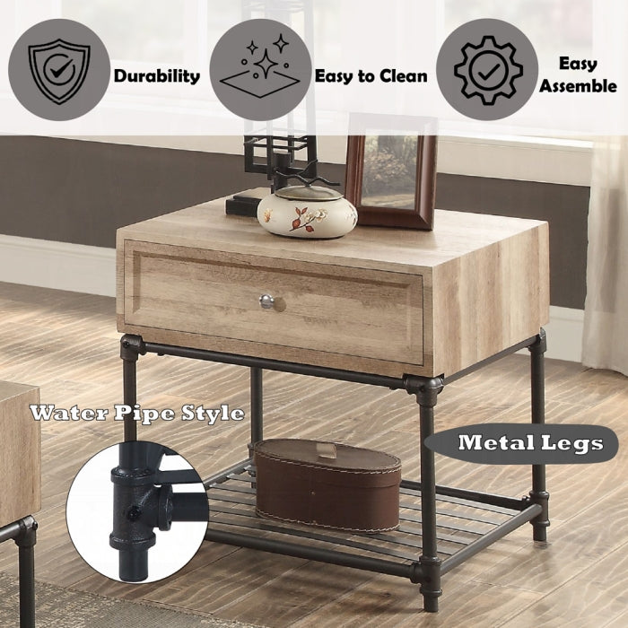 Brantley ll Farmhouse Style Coffee & End Table