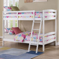 White Solid Wood Twin/Twin Bunk bed