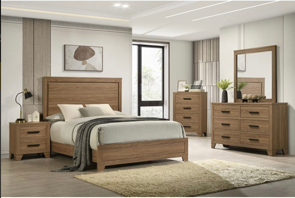 Panelli Rustic Brown King,Queen, Full Bed