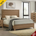 Panelli Rustic Brown King,Queen, Full Bed