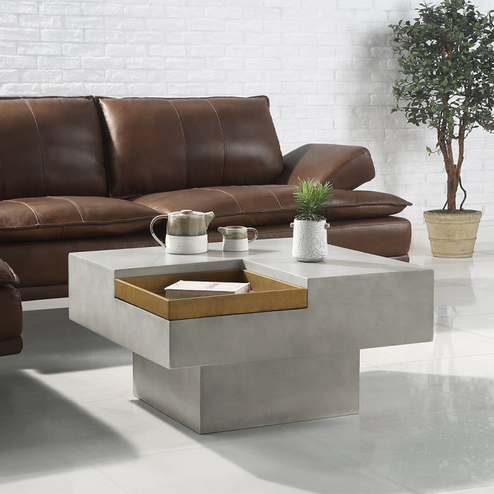 Nature-Inspired Kailano Cement Coffee Table