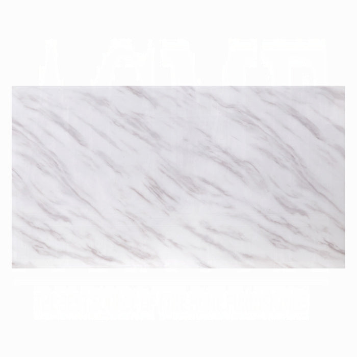 Genuine Marble Top Silver Coffee & Sofa Table Set