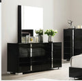 Black Dresser with Mirror