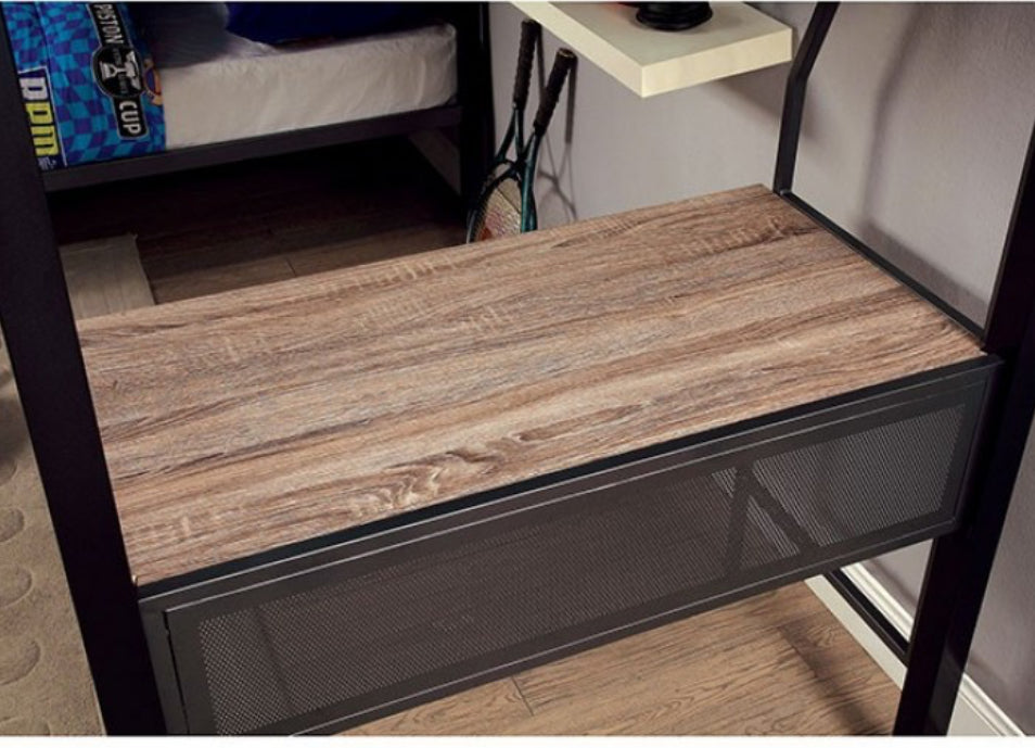 Ballare L-Shaped Triple Twin Metal Bunk Bed