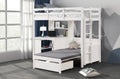 Median Twin/Twin Loft Bed w/USB Ports