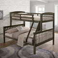 Brooklyn Twin/Full Bunk Bed Gray