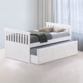 Captain Daybed Trundle w/ 3 Drawer Storage Unit