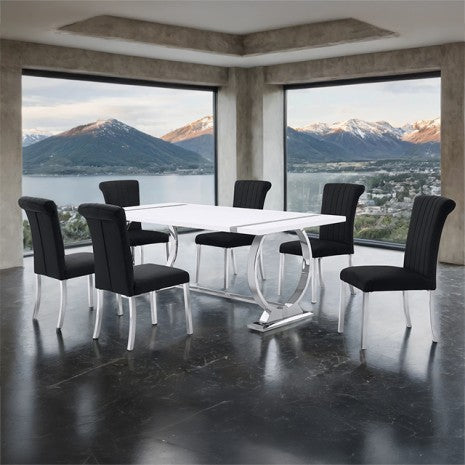 Holba 7Pc 80” Dining Table Set