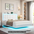 Queen Full Twin Bed Frame with RGB LED Lights