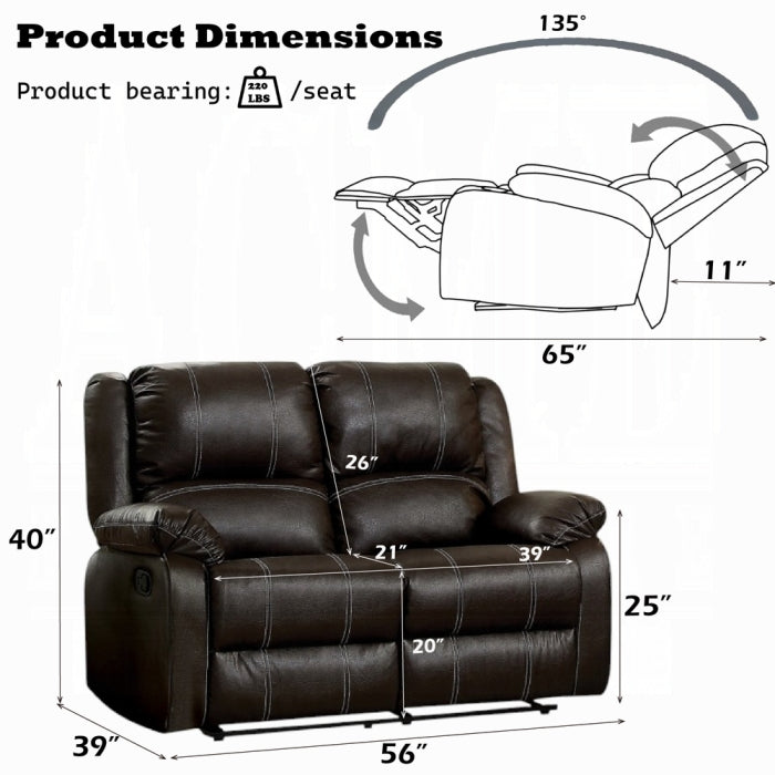 Zuriel Motion Loveseat